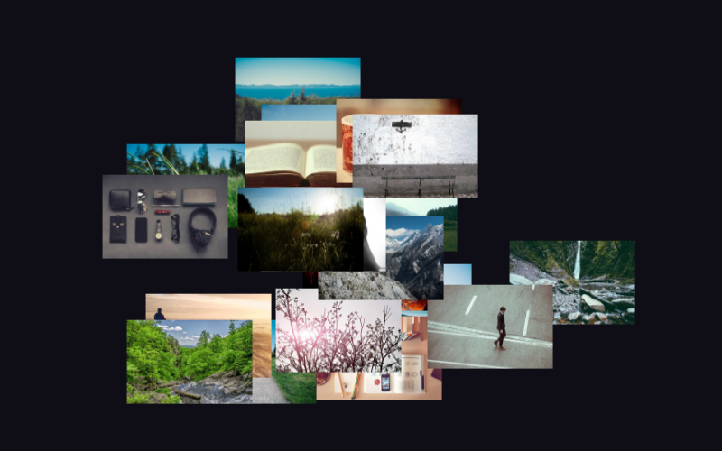 Random layout example